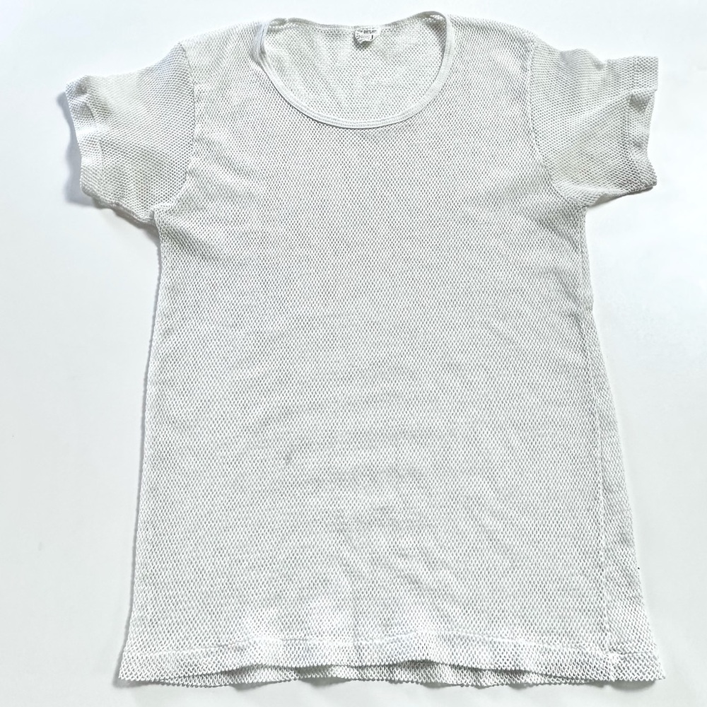 Vintage 1970s Mesh Fishnet Tee by JCPenny Towncraft